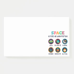 De ruimte laat ons wonderen post-it® notes