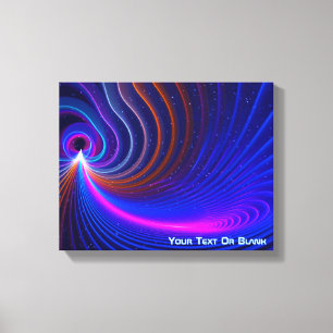 De ruimtekromming canvas afdruk