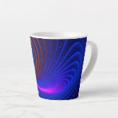 De ruimtekromming latte mok (Rechterhoek)