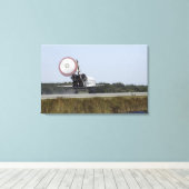 De ruimtependelAtlantis ontruimt zijn belemmerings Canvas Afdruk (Insitu (Houten vloer))