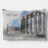 De ruïnes van de oude tempel Zeus, Athene, Grieken Etui (Achterkant)