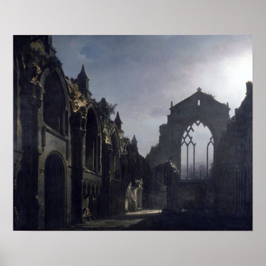 De ruïnes van Holyrochapel Poster (Voorkant)