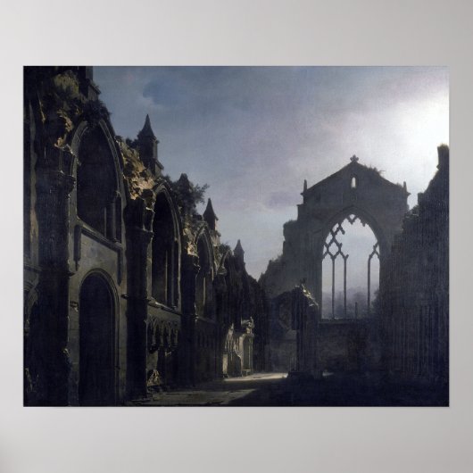 De ruïnes van Holyrochapel Poster (Voorkant)