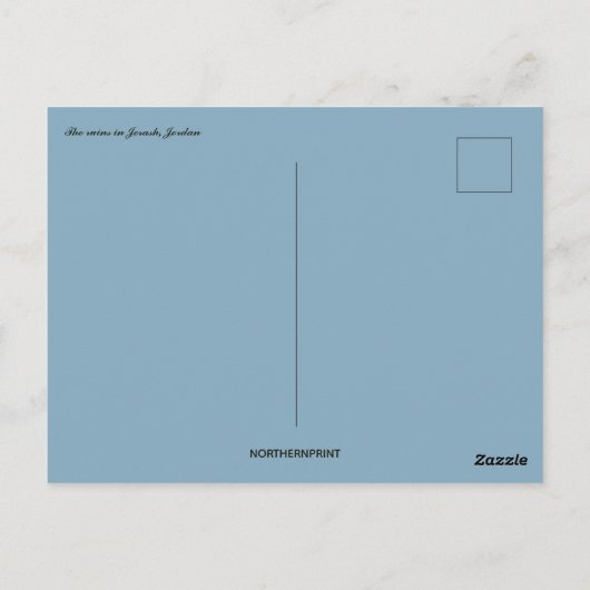 De ruïnes van Jerash Jordan Briefkaart (Achterkant)