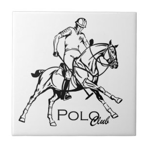 de ruiter club van de polosport tegeltje