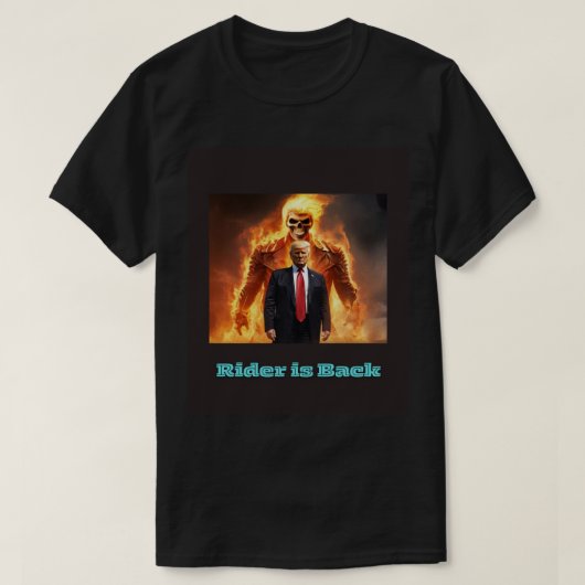De ruiter is terug t-shirt (Design voorkant)