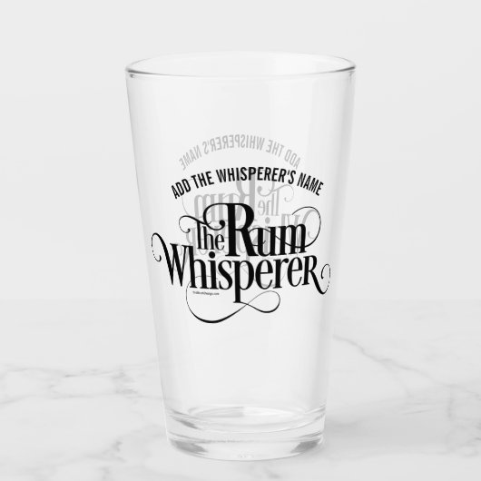 De Rum Whisperer Glas (Voorkant)
