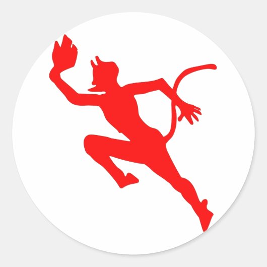 De Running Devil U-552 Ronde Sticker (Voorkant)