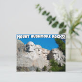 De Rushmore Rocks. Mount Rushmore, South Dakota Briefkaart (Staand voorkant)