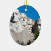 De Rushmore Rocks. Mount Rushmore, South Dakota Keramisch Ornament (Rechts)