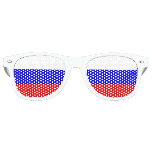 De Russische driekleur | vlag van Rusland Retro Zonnebril (Voorkant)