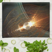 De Russische maan aan land Theedoek (Gevouwen)