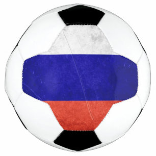 De Russische Vlag van Grunge Voetbal