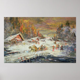 De Russische winter, 1900-10 Poster