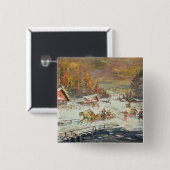 De Russische winter, 1900-10 Vierkante Button 5,1 Cm (Voorkant /achterkant)