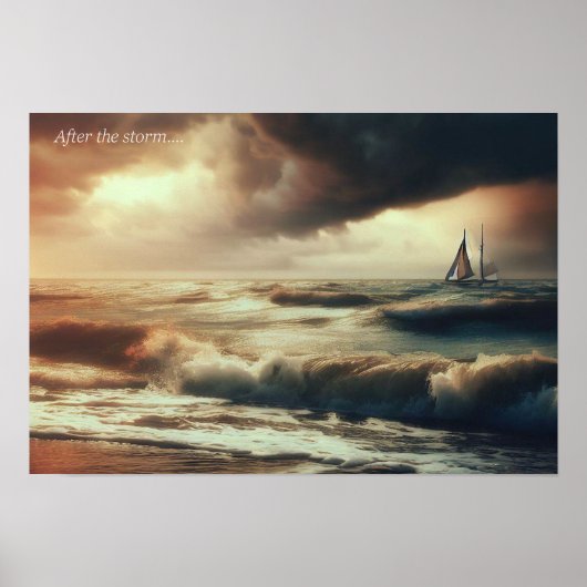 De rust na het storm poster (Voorkant)