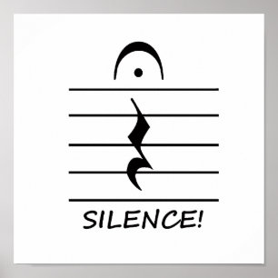 De Rust van de Aantekening van de muziek met Poster
