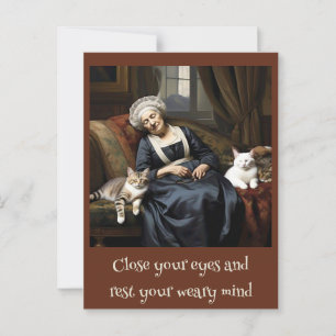 "DE RUST VAN DE KATTENDAME" BRIEFKAART
