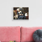 "DE RUST VAN DE KATTENDAME" CANVAS AFDRUK (Insitu (Woonkamer))