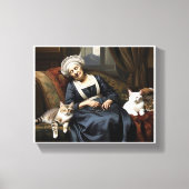 "DE RUST VAN DE KATTENDAME" CANVAS AFDRUK (Voorkant)