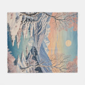De rust van de winter fleece deken (Voorkant (Horizontaal))