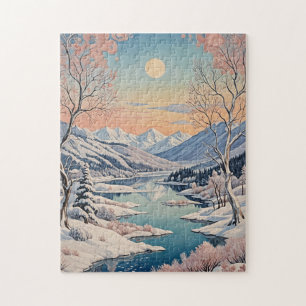 De rust van de winter legpuzzel