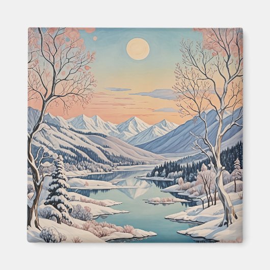 De rust van de winter magneet (Voorkant)