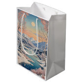 De rust van de winter medium cadeauzakje (Achterkant Gekanteld)