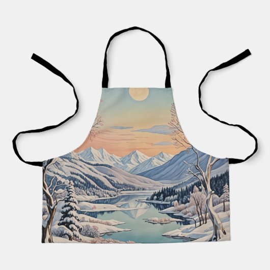 De rust van de winter schort (Voorkant)
