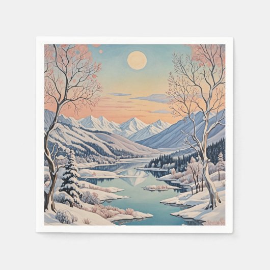 De rust van de winter servet (Voorkant)