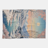 De rust van de winter theedoek (Horizontaal)