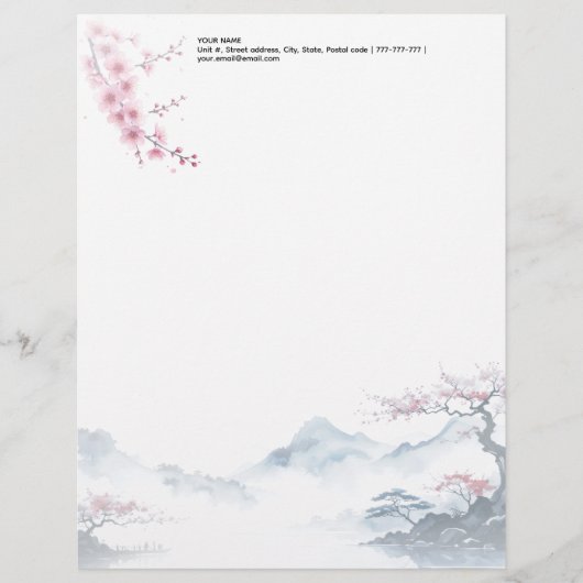 De rust wacht briefhoofd (Voorkant)