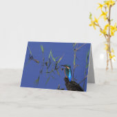 De rustende Kaart van de Ijsvogel (Gele Bloem)