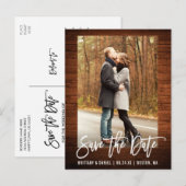 De Rustic Houdfoto van het Manuscript van de borst Briefkaart (Voorkant / Achterkant)