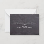 De Rustic van het Koord van het Chalkboard van de Notitiekaartje (Achterkant)