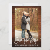 De Rustic van het Manuscript van de borstel Foto s Kaart (Voorkant)