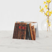 De rustieke Antiek Plank Lege Notecards van de Kaart (Gele Bloem)