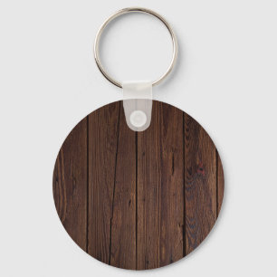De rustieke Donkere Bruine Houten Houten Stijl van Sleutelhanger