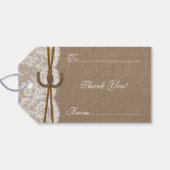De rustieke Hoefijzer Collectie Labels Cadeaulabel (Achterkant Horizontaal)