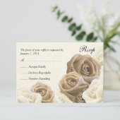 De rustieke Jute bloeit de Kaart van het Huwelijk (Staand voorkant)