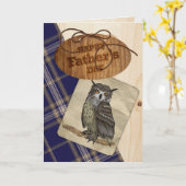 De rustieke Kaart van de Dag van de Vaders van het (Gele Bloem)