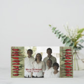 De rustieke Kerstkaart van de Foto van Spaanse (Staand voorkant)