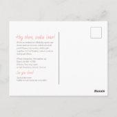 De rustieke pompoen briefkaart (Achterkant)