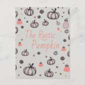 De rustieke pompoen briefkaart (Voorkant)