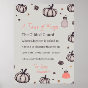 De rustieke pompoen poster