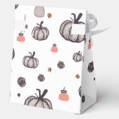 De rustieke pompoen (wit) bedankdoosjes (Achterkant)