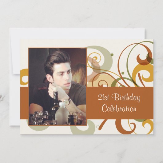 De rustieke Uitnodiging van de Foto van (Voorkant)