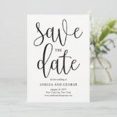 De rustig kalligrafie bewaart de Datum Kaart (Staand voorkant)