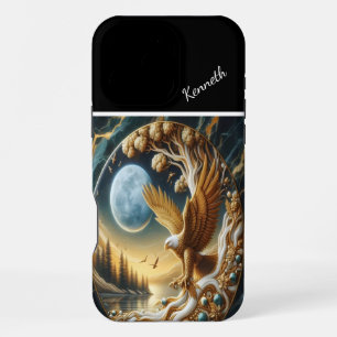 De rustige oceaan van de Eagle Warrior iPhone 16 Pro Max Hoesje