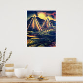 De rustplaats" Pyramiden Poster (Keuken)